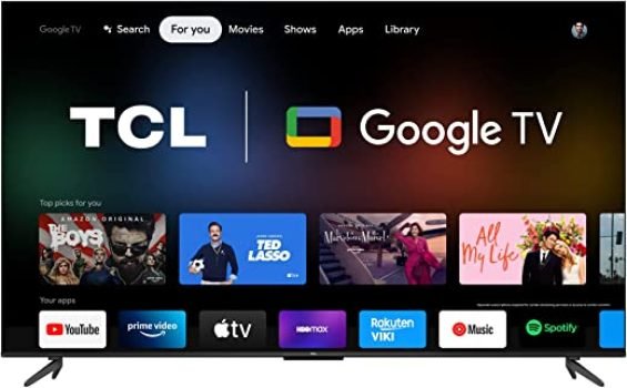 Google TV LED 65” TCL P735 4K UHD HDR DOLBY VISION - ATMOS, ALLM, com Wifi dual band e Bluetooth integrados, Comando de voz à distância, Google Assistant e borda ultrafina