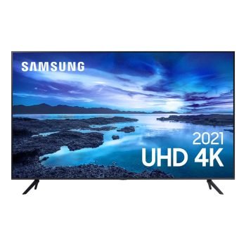 Samsung Smart Tv 50" Uhd 4K 50Au7700 Processador Crystal 4K, Tela Sem Limites, Visual Livre De Cabos, Alexa Built In, Controle Único
