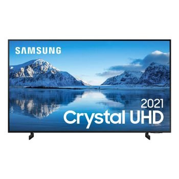 Samsung Smart Tv 55' Crystal Uhd 4K 55Au8000, Painel Dynamic Crystal Color, Design Slim